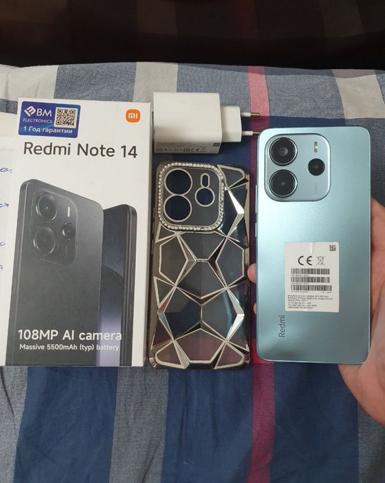 Xiaomi Redmi Note 14 8+8/128GB Green 2025 Igravoy Karobka Holat Yaxshi