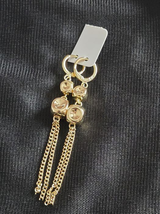 Cercei placati cu aur 14 karate