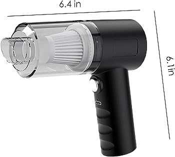 Aspirator mini auto cu led Xentech Light  2 in 1 fara fir