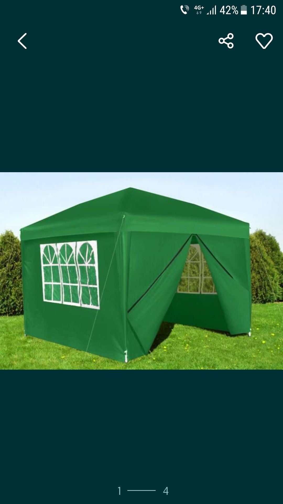 Cort pavilion pliabil gradina camping 3m x 3m Verde Alb Albastru Rosu