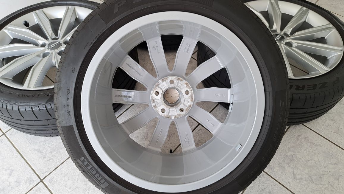 Jante 19 5x112 ORIGINALE AUDI A6 C8 A5 A7 + Anvelope 245 45 19 PIRELLI