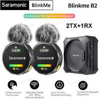 Беспроводной микрофон петличка Saramonic Blinkme B2, сенсорный экран