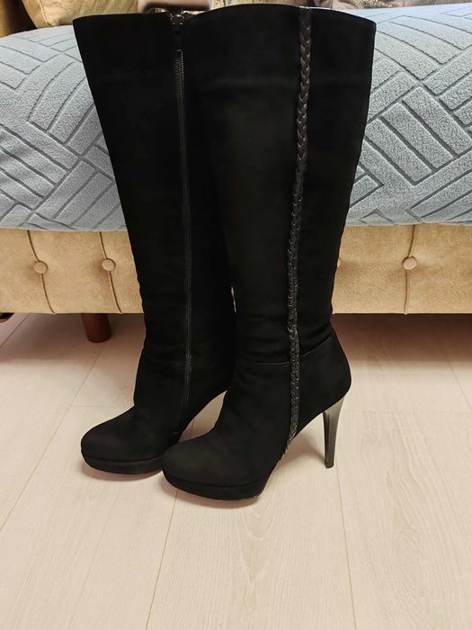 Cizme piele întoarsă Zuca