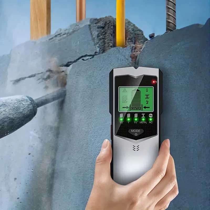Detector 5-in-1 Scaner de Perete Localizare Cabluri Electrice Metale