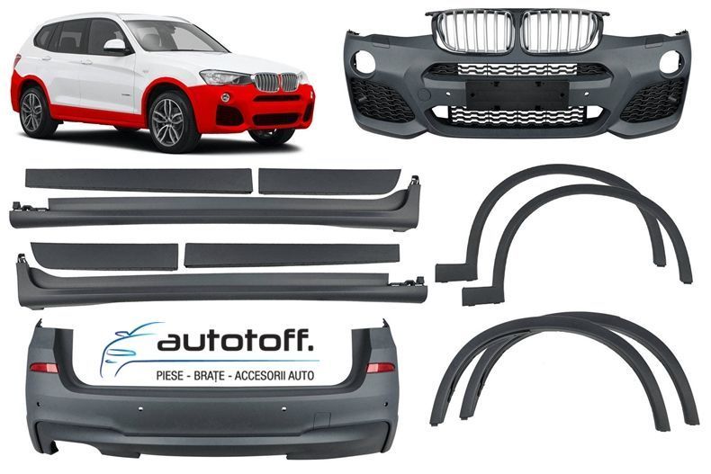 Pachet exterior BMW X3 F25 Facelift (2014+) M-Technik Design