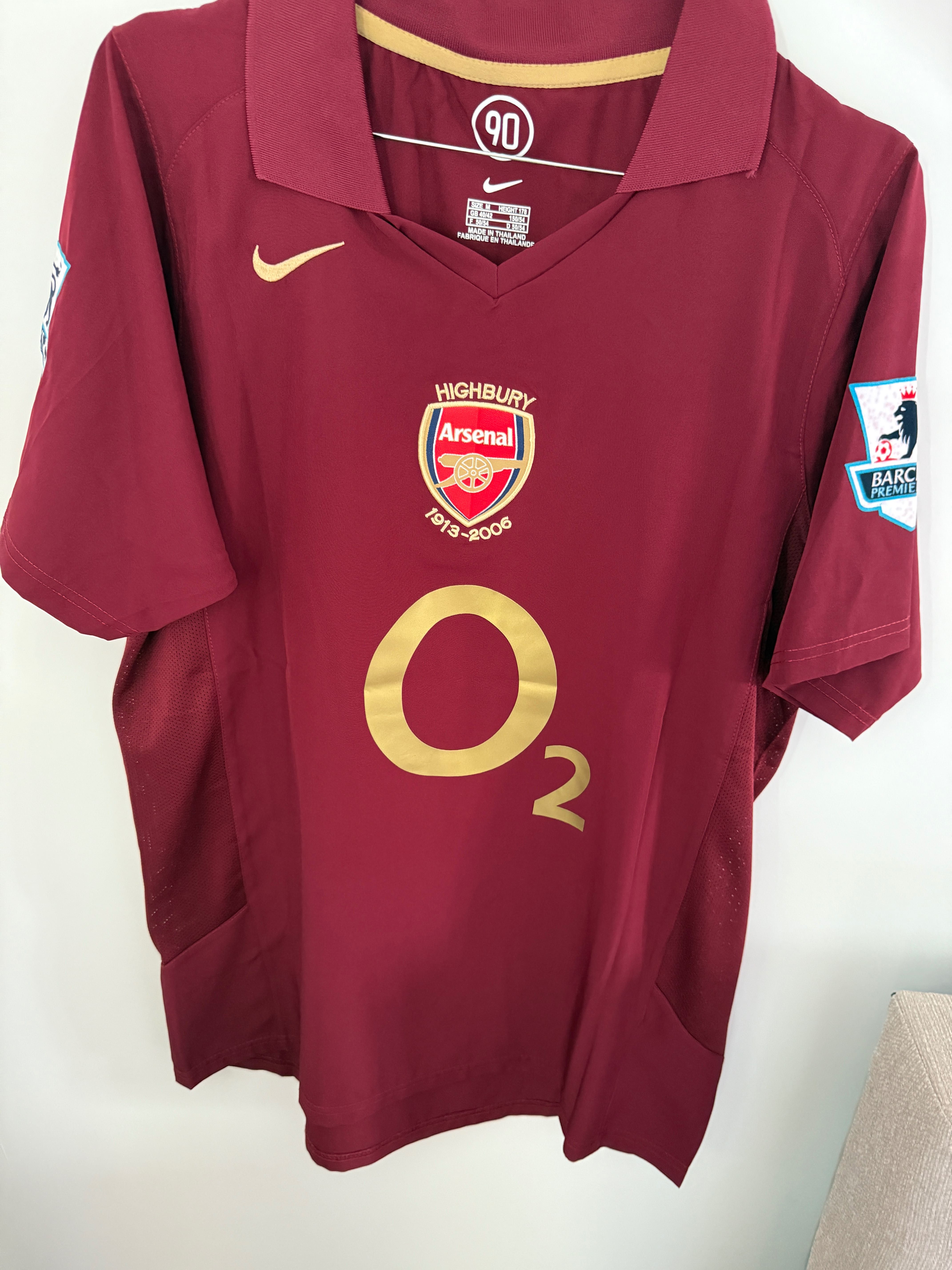 Tricou Bergkamp Arsenal 2005 special edition fotbal premier league