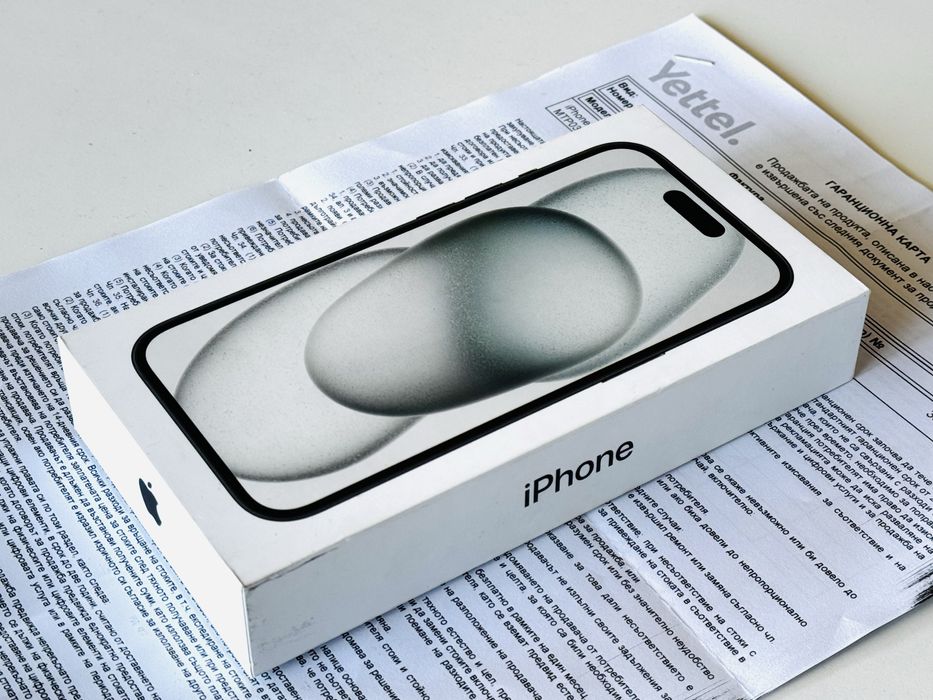 НОВ! Iphone 15 128GB Black Гаранция 3 години