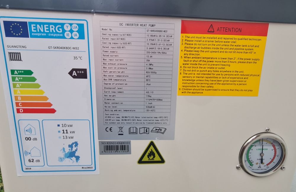 Vand pompa caldura 13kw-POMPA ESTE NOUA