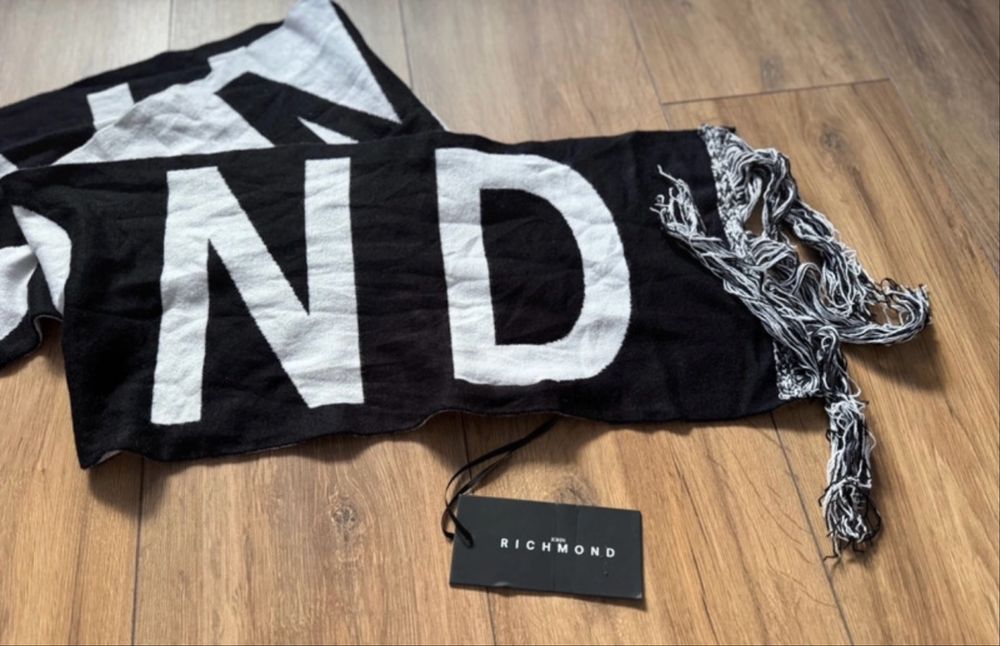 Esarfa John Richmond•Originala•Black&White•NOUA