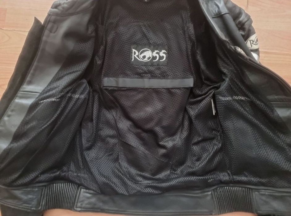 Geaca moto Ross piele protectii, cocoasa, marime L