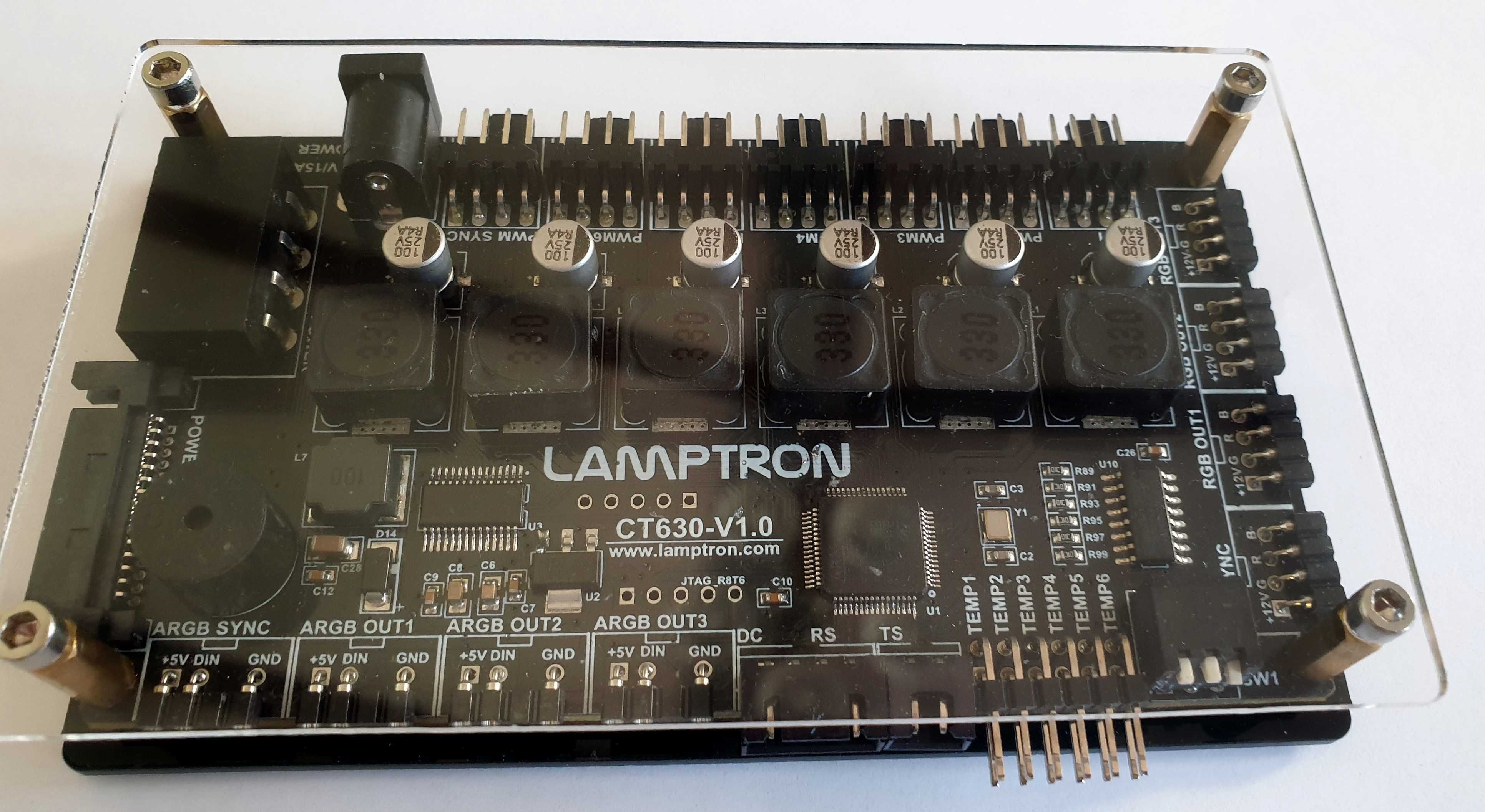 Контролер Lamptron CT625 All‑In‑One с 6× 1.42″ IPS дисплея