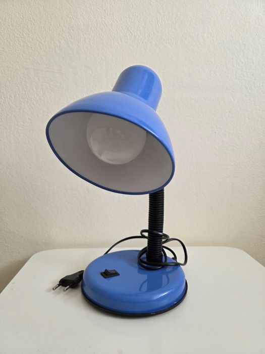 Lampă de birou albastră