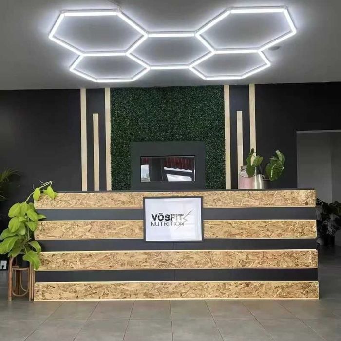 Kit 5 Hexagoane HoneyComb iluminat Garaj Detailing Service Frizerie