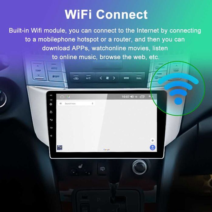 Мултимедия Двоен дин за Lexus RX300 RX330 RX400H Навигация Android RX