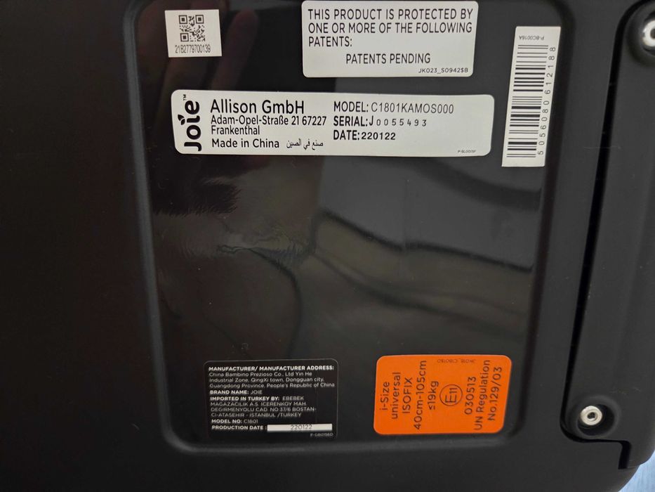 Scaun auto pentru copii Joie i-Spin 360°, 40-105 cm, testat ADAC