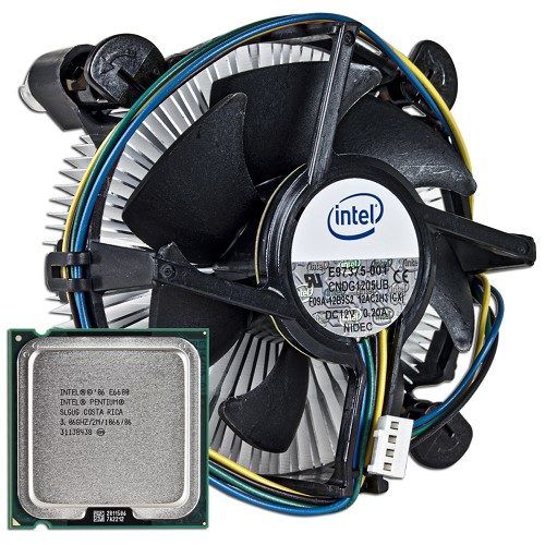 Процесор Intel Е6700 ,2x3,2 Ghz socket 775+ Охладител