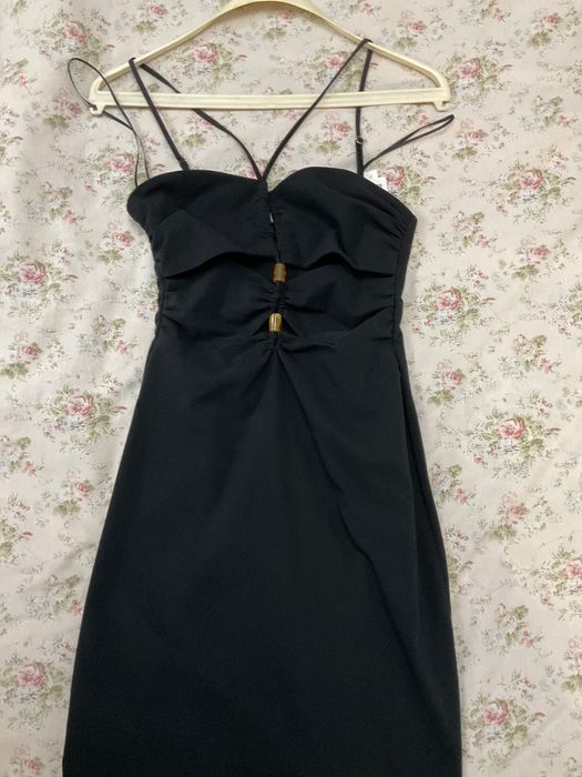 Дълга черна рокля от Zara, нова, с етикет