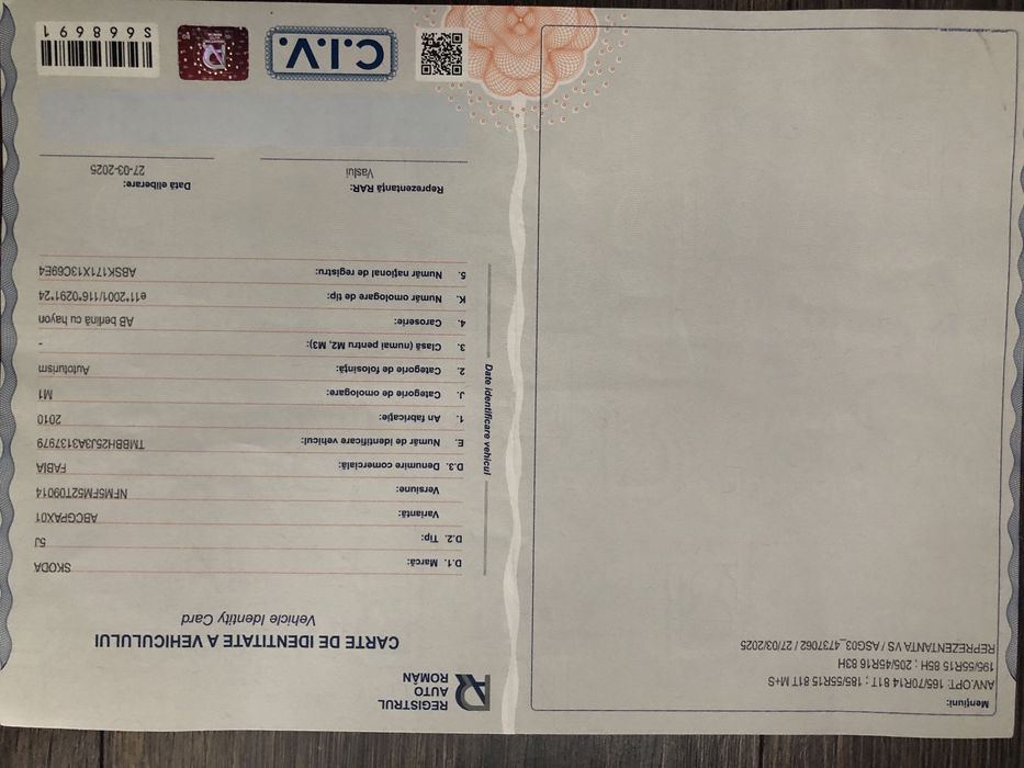 Skoda Fabia 2, an 2010, motor 1.2, benzina, an 2010