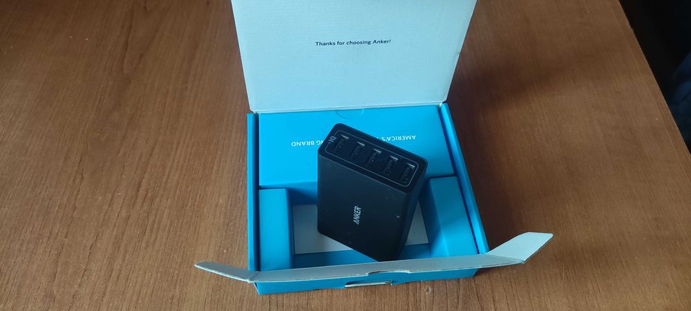 Зарядно anker 5 порта 40w