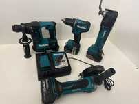Makita set 18V flex filetanta rotopercutor si multifunctional