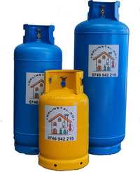 Butelie GPL 50 litri testate la 30 bari,pentru centrale termice pe GPL