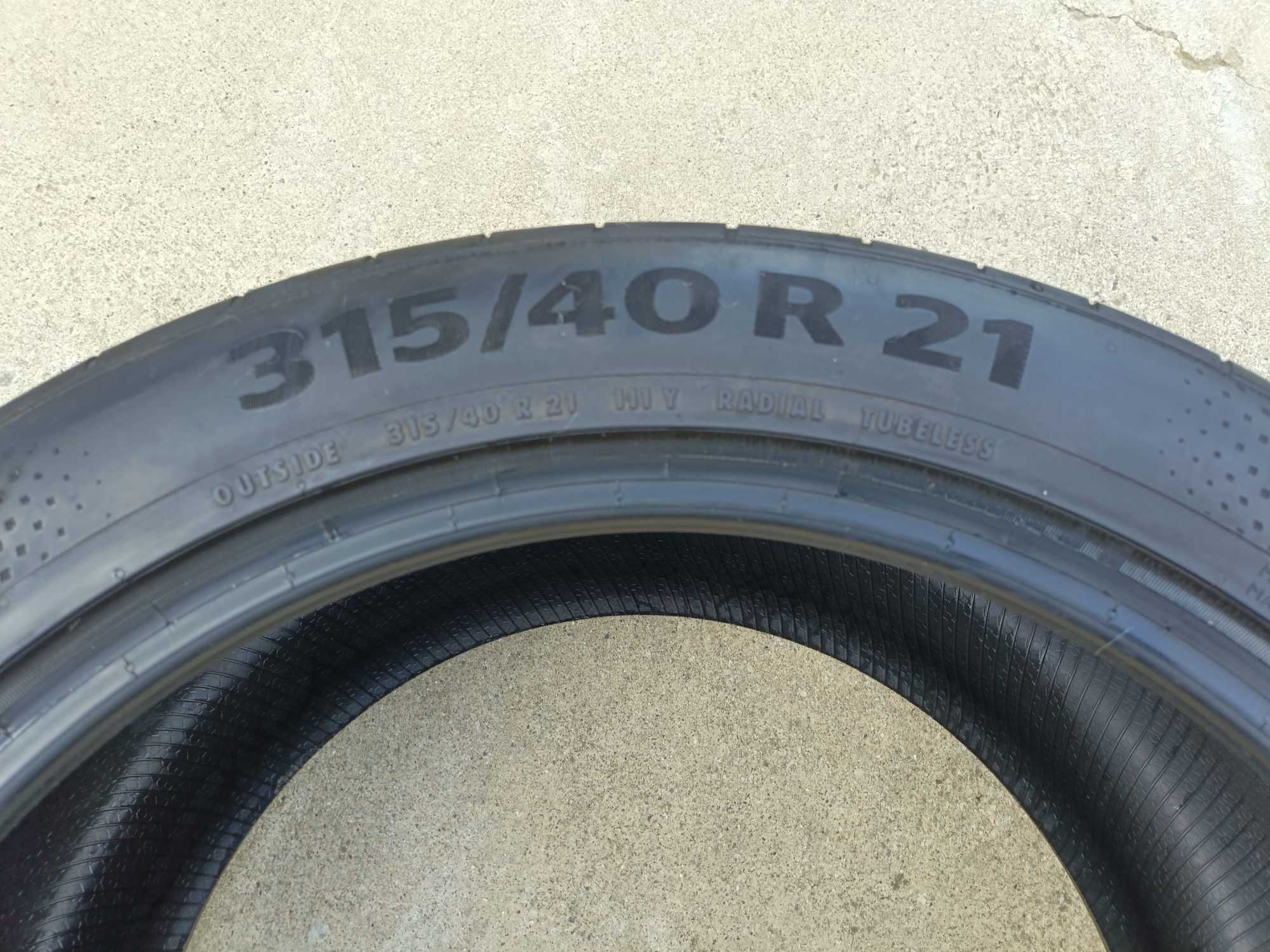 O anvelopa de vara 315 40 21 Continental SportContact 6 cu 7,8 mm 2024
