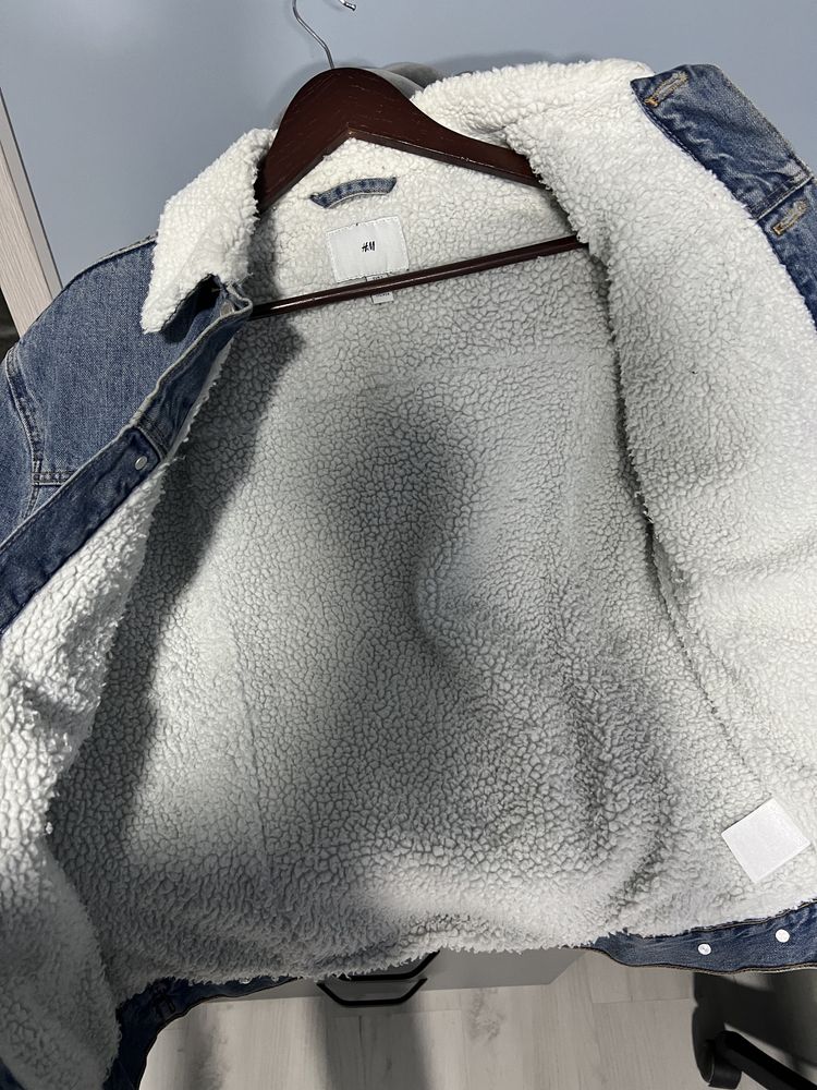 Дънково мъжко яке с пух - H&M