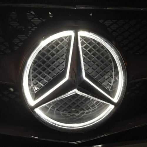 Emblema Logo Semn Led Iluminata Luminoasa  Mercedes A B C E CLA Class