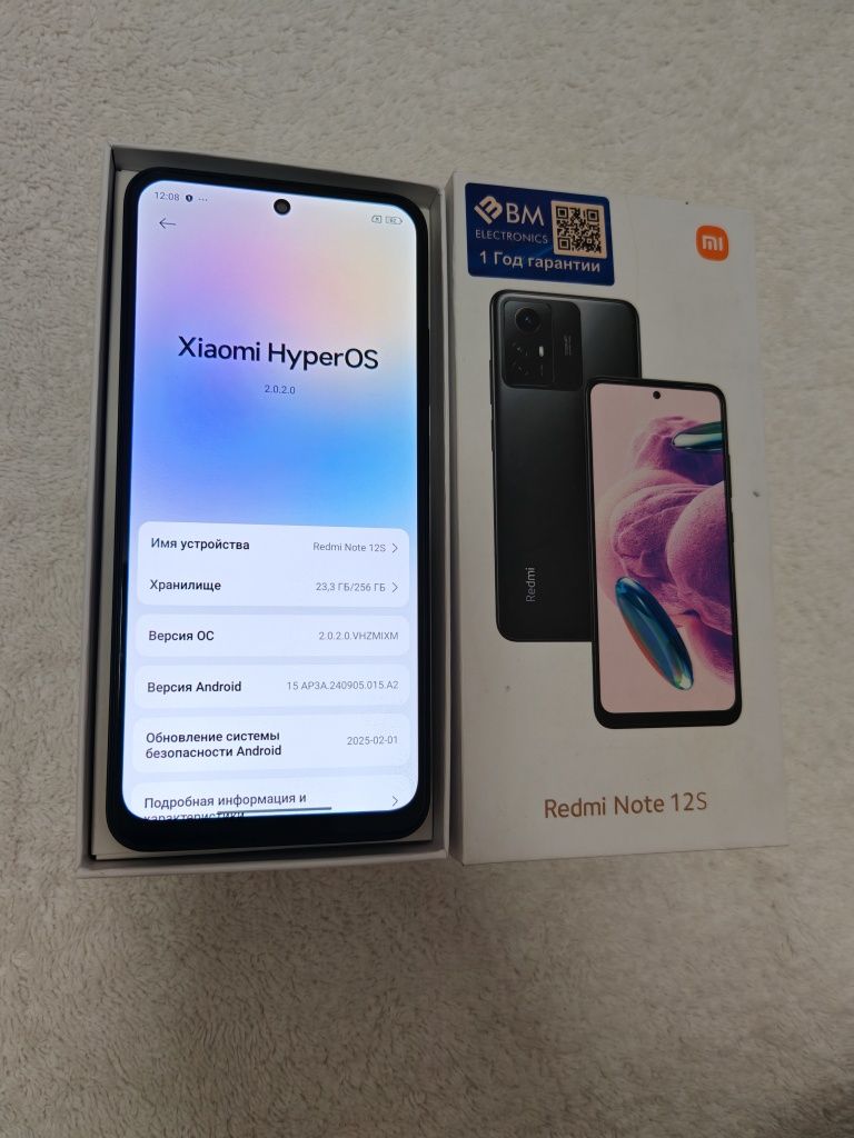 Redmi Note 12 S  8+4/256GB IDEAL