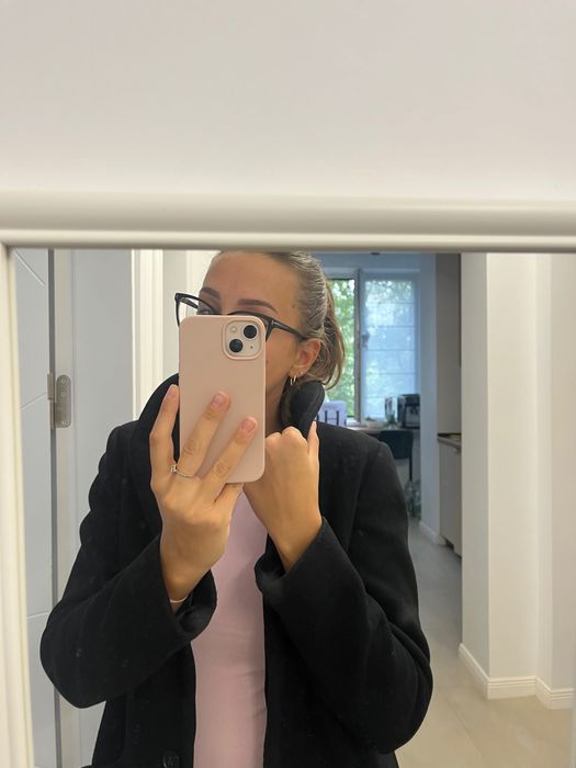 Palton scurt din 70% lana, 5% cashmere