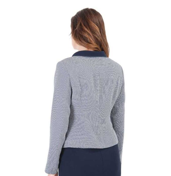 Sacou YOKKO office cu guler rotund si fusta conica midi noi, marime 36