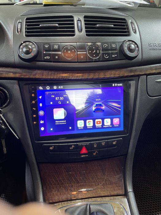 Navigatie Android Mercedes E-Clasa W211, Carplay Android Auto + Camera