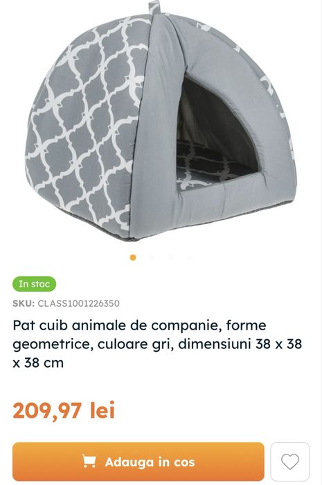 Pat, cusca pisici sau caini mici, Noua