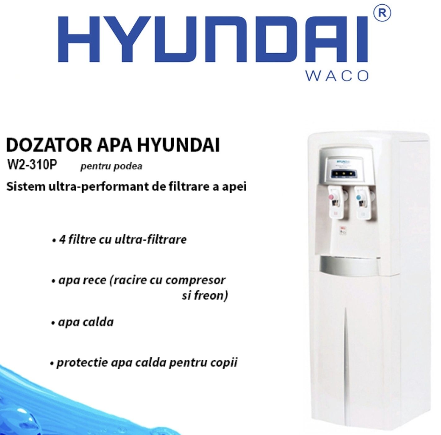 Dozatoare  purificator  apa  HYUNDAI