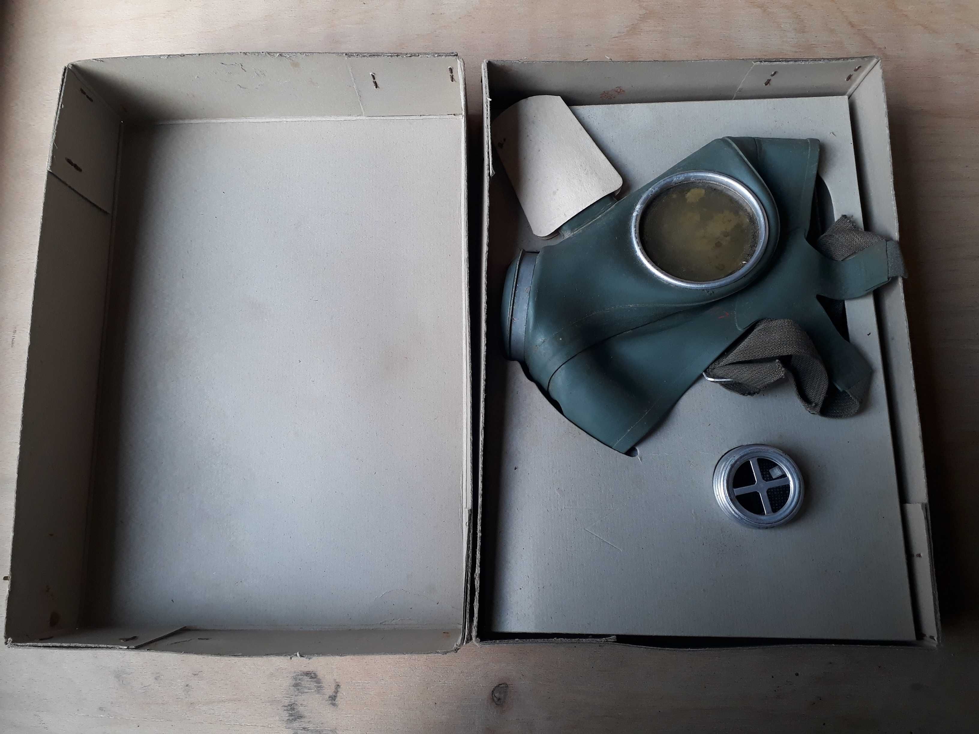 Masca de gaze germana ww2 Luftschutz in cutie originală