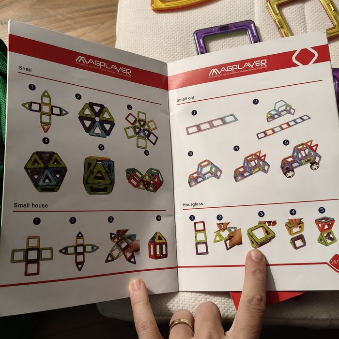 Piese magnetice cu placi cu numere/litere