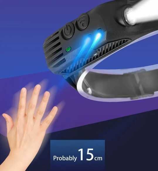 Челник №4060-1 индукционен COB LED челник с вградена батерия, USB