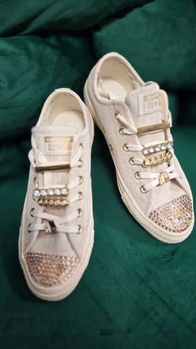 Кецове converse с кристали Swarovski