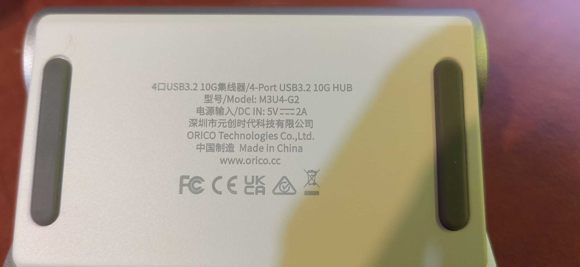 HUB USB 3.2 gen 2 Orico, 4 porturi tip A, aluminiu, 10 Gbps, nou