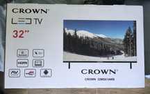 Led Smart 32" Crown 32ms01awb - Чисто нов неотварян