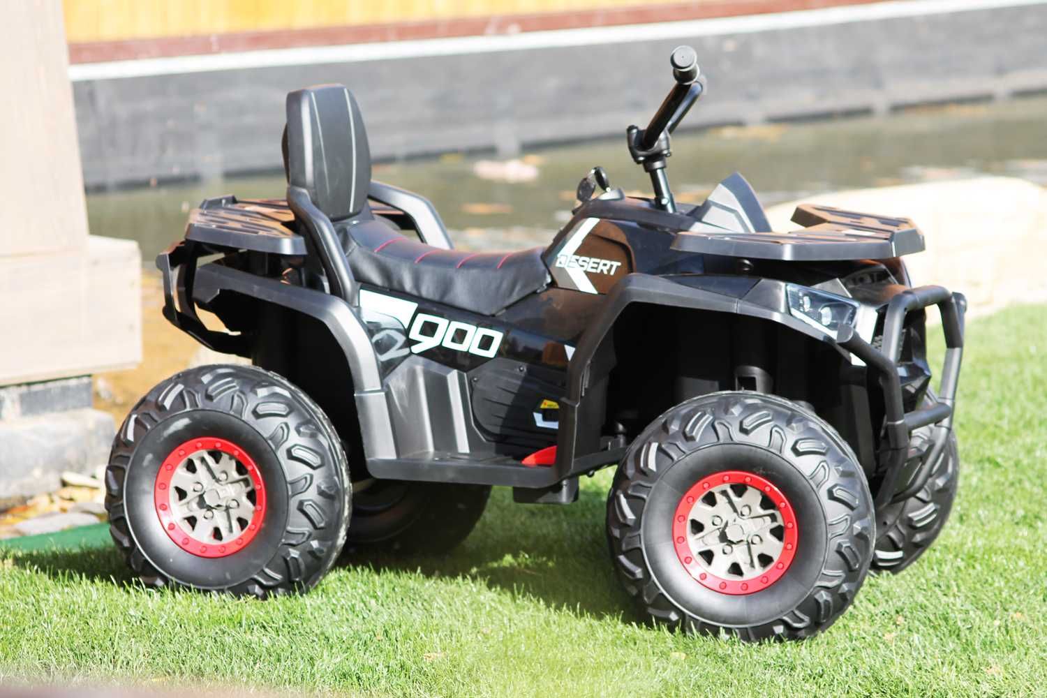 ATV electric pentru copii XMX607 90W 12V cu Scaun tapitat #Black