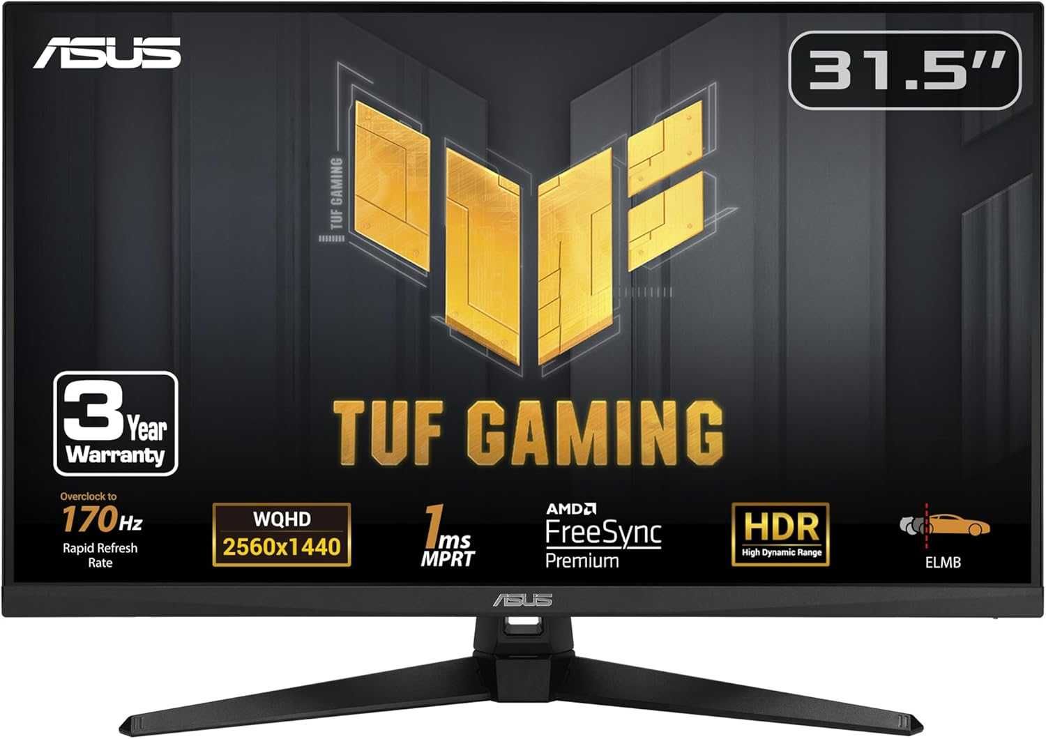 НОВ ! Монитор Asus TUF Gaming VG32AQA1A, 31.5"/ 170Hz