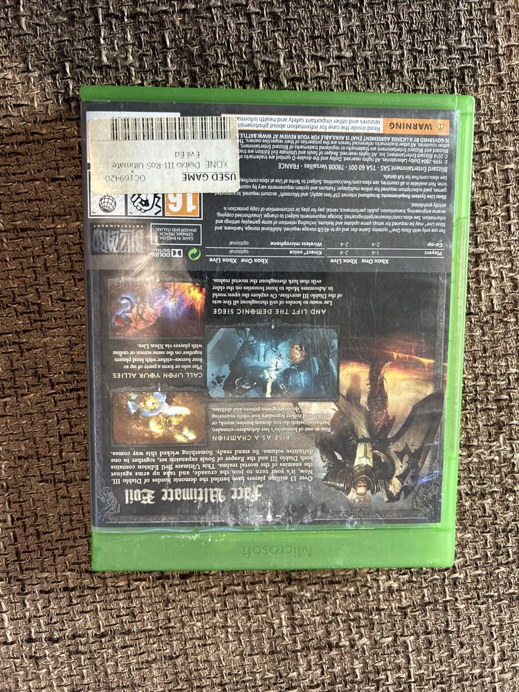 Игра Diablo III Reaper of Souls Ultimate Evil Edition за Xbox one