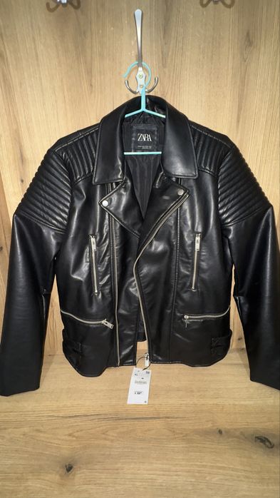 Мъжко кожено яке ZARA
