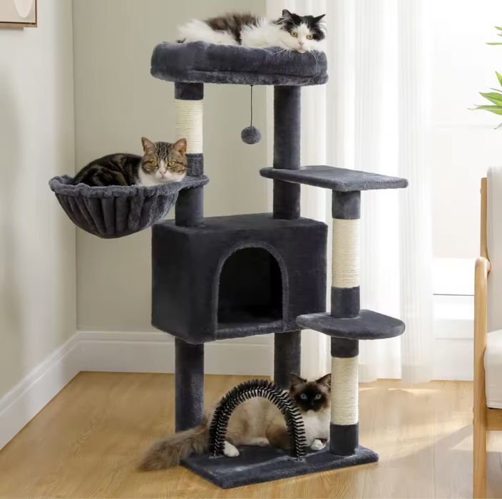 Котешка Катерушка Кула Къща Дърво 106 см