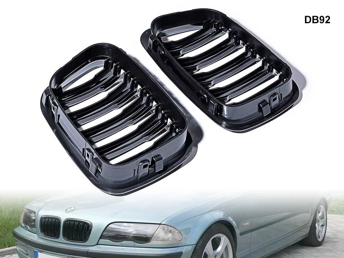 Grila Dubla Grilaj Negru Lucios Negru Lucios M3 BMW E46 98-01 Compact