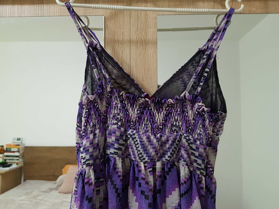 Rochie de vara vaporoasa mov - L/XL
