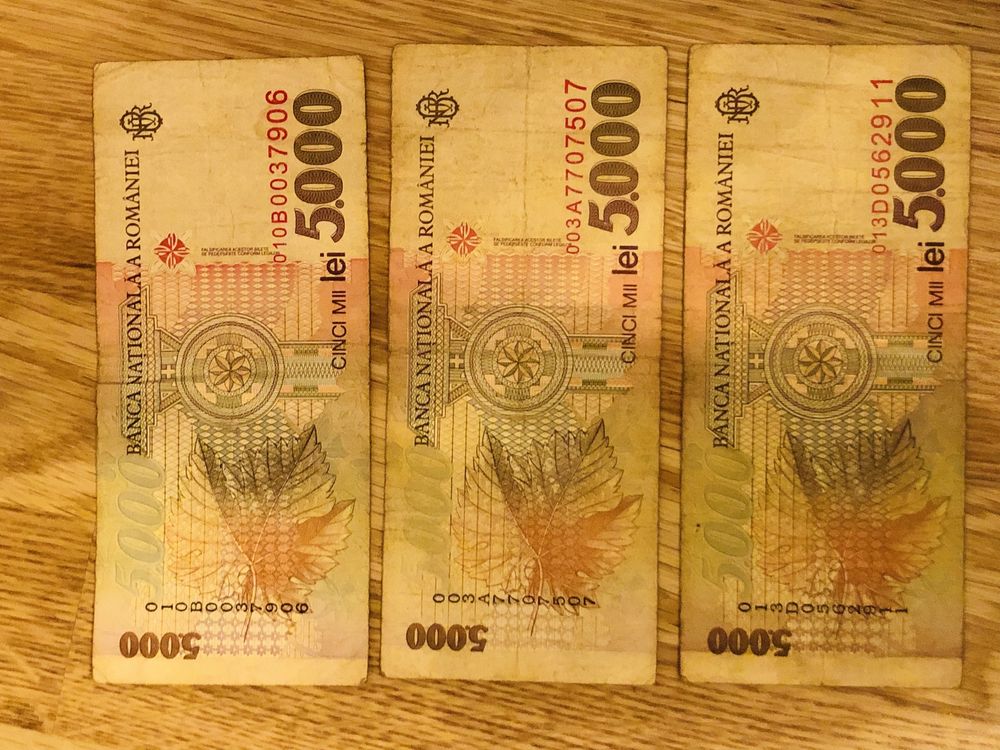 Bancnota romaneasca 5000 lei din 1998