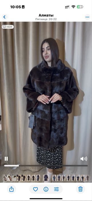 Норковая шуба blackglama Италия 48