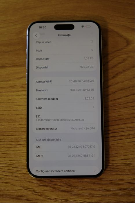 iPhone 15 Pro Max 1tb white